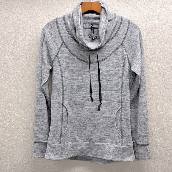Kuhl Pullover Cowl Neck Knit Sweatshirt S in Gray - Picture 1 of 7